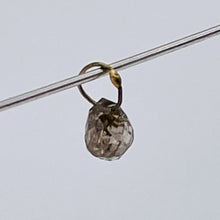 Load image into Gallery viewer, Champagne Diamond 0.34cts Briolette 18K Gold Pendant Bead | 3.75x3.25mm |