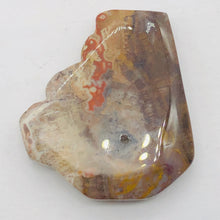 Load image into Gallery viewer, Fossilized Wood Irregular Flat Briolette | 41x36x7mm | Brown/White | 1 Pendant Bead