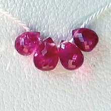 Load image into Gallery viewer, 1 Stunning Natural Red Ruby Faceted Briolette Bead 9667Ad - PremiumBead Primary Image 1