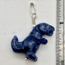 Load image into Gallery viewer, Purple Dinosaur Sodalite Tyrannosaurus Rex Silver Pendant | 1.5" Long | Purple | - PremiumBead Alternate Image 7