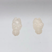 Load image into Gallery viewer, Hand Carved Rose Quartz Goddess of Willendorf Figurine | 20x9x7mm | Pink - PremiumBead Alternate Image 7