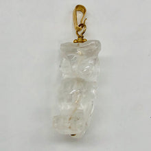 Load image into Gallery viewer, Quartz Owl Pendant Necklace | Semi Precious Stone Jewelry | 14k gf Pendant