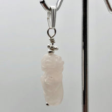 Load image into Gallery viewer, Rose Quartz Goddess Pendant Necklace | Semi Precious Stone Jewelry | Silver - PremiumBead Alternate Image 7