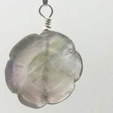 Load image into Gallery viewer, Semi Precious Stone Jewelry Carved Rose Pendant Necklace of Amethyst/Silver - PremiumBead Alternate Image 4