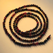 Load image into Gallery viewer, Sapphire Faceted Strand Round | 2 mm | Blue/Red/Pink | 210 Beads |