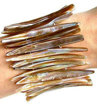 Load image into Gallery viewer, Sizzling Hot! Bronze Mussel Shell Plank Bracelet 006974 - PremiumBead Primary Image 1
