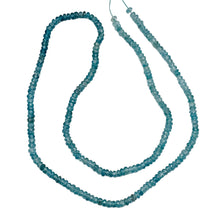 Load image into Gallery viewer, 80cts Natural Blue Zircon Faceted Bead Strand 106047