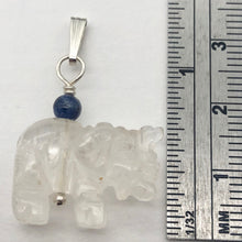 Load image into Gallery viewer, Quartz Elephant Pendant Necklace | Semi Precious Stone Jewelry | Silver Pendant - PremiumBead Alternate Image 7
