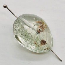 Load image into Gallery viewer, Lodalite Quartz Oval Pendant Bead | 26x20x15 mm | Clear Included | 1 Bead |