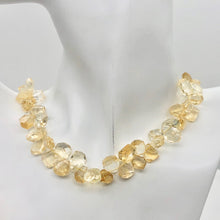 Load image into Gallery viewer, Citrine Faceted Briolette Bead Strand | 10x7 to 13x12x5mm | Golden | 57g |