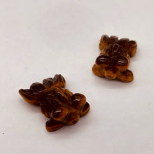Load image into Gallery viewer, Wondrous Carved Tiger Eye Gold Fish Bead