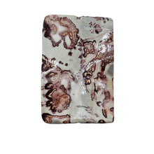 Load image into Gallery viewer, Apache Jasper Wavy Rectangle Pendant Bead | 2 1/2x1 3/4" | Red | 1 Bead |