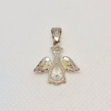 Load image into Gallery viewer, April! Crystal Kid Angel & Sterling Silver Pendant 9925Db - PremiumBead Alternate Image 3