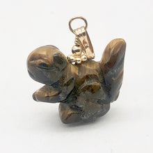 Load image into Gallery viewer, Nuts! Tiger's Eye Squirrel 14Kgf Pendant 509279TEG - PremiumBead Alternate Image 4