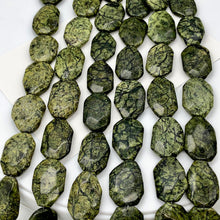 Load image into Gallery viewer, Exotic Russian Serpentine 29x18mm Pendant Bead Strand 108610