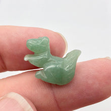 Load image into Gallery viewer, Nuts 2 Hand Carved Animal Aventurine Squirrel Beads | 21.5x15.5x9mm | Green - PremiumBead Alternate Image 9
