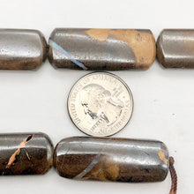 Load image into Gallery viewer, Rivers of Fire! Boulder Opal Rectangular Bead Strand | 40x15x7mm | 10 Beads | - PremiumBead Alternate Image 5