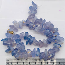 Load image into Gallery viewer, Oregon Holly Blue Chalcedony Agate 87 Grams Nugget Strand| 13x7 16x11 | 58 Bead|