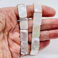 Load image into Gallery viewer, Premium Natural 21x14mm AAA Mother of Pearl Shell Bead Strand 103180
