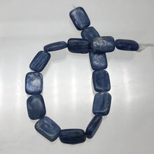 Load image into Gallery viewer, Kyanite Rectangle Chatoyant Bead Strand | Blue | 14x10x4 | 30 Beads |