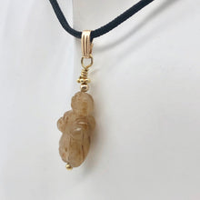 Load image into Gallery viewer, Hand Carved Tigereye/Quartz Goddess of Willendorf Pendant 509287TEQG - PremiumBead Primary Image 1
