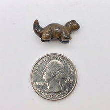 Load image into Gallery viewer, Dinosaur 2 Carved Tiger's Eye Diplodocus Beads | 25x11.5x7.5mm | Golden - PremiumBead Alternate Image 2