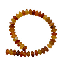 Load image into Gallery viewer, Carnelian Agate Half Strand Roundel Beads | 8x4mm | Orange | 44 Beads |