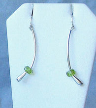 Load image into Gallery viewer, Green Peridot & 925 Sterling Silver Earrings 6487 - PremiumBead Alternate Image 2
