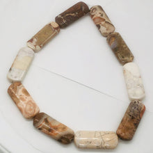 Load image into Gallery viewer, Conglomerate Jasper Rounded Rectangle Strand | 40X15X5 | Pastels/Brown | 10 Bead