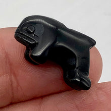 Load image into Gallery viewer, Hand Carved Onyx Orca Whale Figurine Worry Stone | 23x12.5x8mm | Black