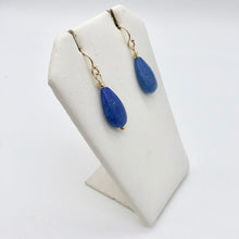 Load image into Gallery viewer, Blue Lapis Lazuli Earrings | 14k Gold Earrings | Handmade Jewelry - PremiumBead Alternate Image 3