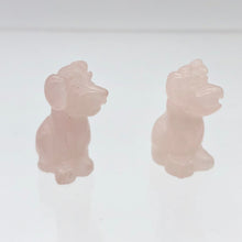 Load image into Gallery viewer, Faithful 2 Rose Quartz Hand Carved Dog Beads | 20x12x10mm | Pink - PremiumBead Alternate Image 3