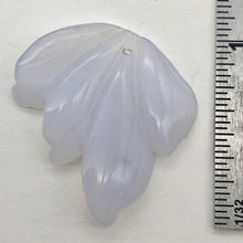 Load image into Gallery viewer, 12.5cts Exquisitely Hand Carved Blue Chalcedony Flower Pendant Bead - PremiumBead Alternate Image 6