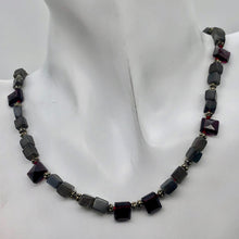 Load image into Gallery viewer, Garnet Grey Moonstone Designer Sterling Silver Adjustable 14 to 30 inch Necklace - PremiumBead Alternate Image 3