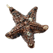 Load image into Gallery viewer, Starfish 14K Gold Filled Starfish Pendant | 2 1/2&quot; Long | Brown White | 1 |
