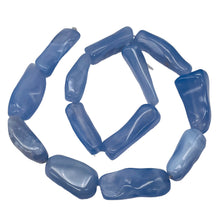 Load image into Gallery viewer, Chalcedony Designer Cut 395ct Pendant Bead Strand|35x15x10 - 30x11x9mm|Blue|13 |