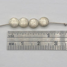 Load image into Gallery viewer, Designer Four Brushed Solid Sterling Silver Coin Beads 7223