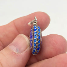 Load image into Gallery viewer, Beautiful Cloisonné Yin Yang and I Ching Sterling Silver Pendant 510865S - PremiumBead Alternate Image 6