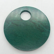 Load image into Gallery viewer, Green African Jade 50mm Pi Circle Pendant Bead - PremiumBead Alternate Image 2