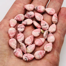 Load image into Gallery viewer, Sweet Pink Rhodochrosite 15x10mm Teardrop Bead Strand