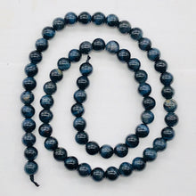 Load image into Gallery viewer, Tigers Eye 15 1/2" Strand Round | 7 mm | Blue | 62 Beads |