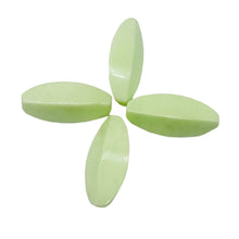 Load image into Gallery viewer, Chrysoprase Parcel Ridged Marquise | 30x15 mm | Lemon Green | 4 Beads |