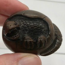 Load image into Gallery viewer, Escaping the Egg Lizard Teak Ojime/Netsuke Bead - PremiumBead Alternate Image 2