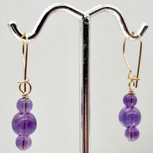 Load image into Gallery viewer, Royal Natural Amethyst 14Kgf Earrings 309390