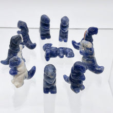 Load image into Gallery viewer, T-Rex Dinosaur 2 Sodalite Tyrannosaurus Rex Beads | 20x18.5x8mm | Blue w/ White - PremiumBead Alternate Image 10