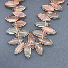 Load image into Gallery viewer, Oregon Sunstone Fancy Marquise Bead Strand | 19x8x4 to 13x5x3 mm | Orange | 60 |