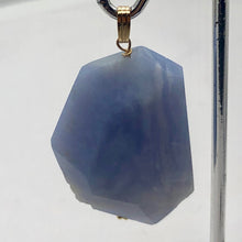 Load image into Gallery viewer, Blue Chalcedony 14K Gold Filled Faceted Crystal Pendant | 1 1/2" Long| Lavender|