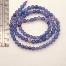 Load image into Gallery viewer, Tanzanite Gemmy Round 16" Strand | 5 mm | Lavender | 80 Beads |