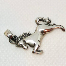 Load image into Gallery viewer, Jumping Sterling Silver Pony Horse Charm Pendant 9965I - PremiumBead Alternate Image 6