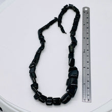 Load image into Gallery viewer, Tourmaline Graduated Cube like Strand| 12x12x15 to 6x6x5mm| Black| 70 - 75 Beads